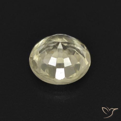 Saphir Jaune pâle naturelle Tour, 0.47 ct, VVS