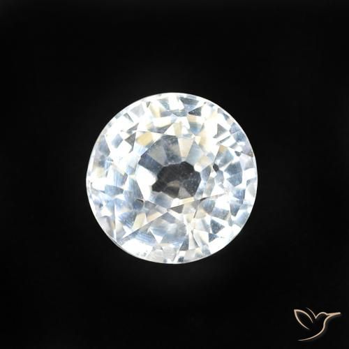 0.58ct Naturel Blanc bleuâtre Saphir, Tour, VVS-VS