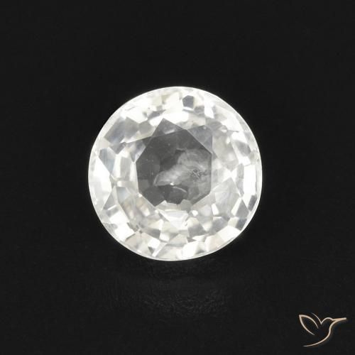 0.57ct Naturel Blanc Saphir, Tour, VVS-VS