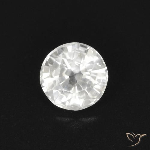 0.45ct Naturel Blanc Saphir, Tour, VS