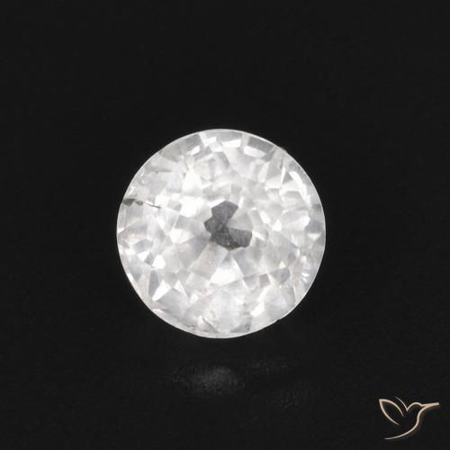 0.43ct Naturel Blanc Saphir, Tour, VS