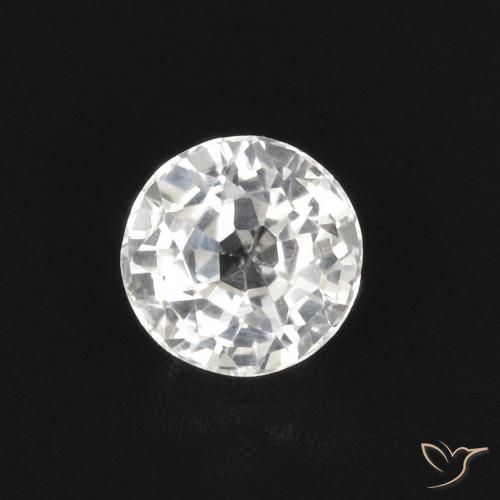 0.43ct Naturel Blanc Saphir, Tour, VVS-VS