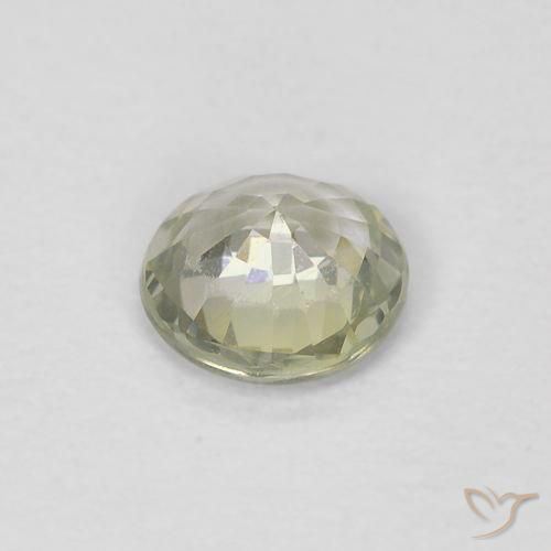 Saphir Jaune gris moyen naturelle Tour, 0.41 ct, VVS-VS
