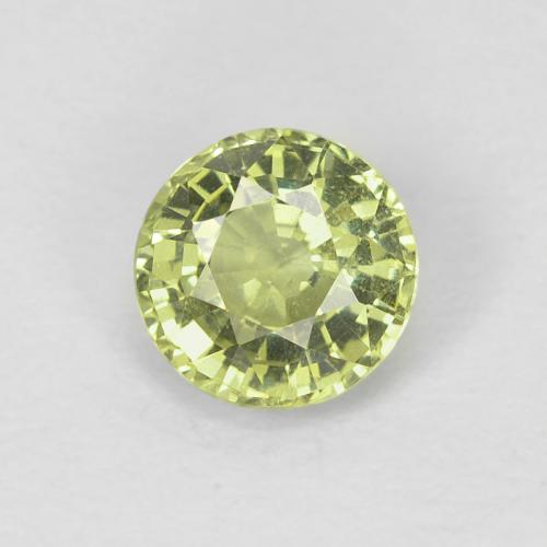 0.57ct Naturel Jaune moyen Saphir, Tour, VS