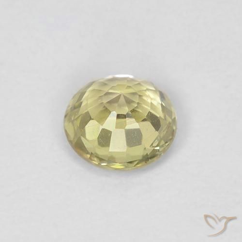 Saphir Jaune pâle naturelle Tour, 0.41 ct, VS