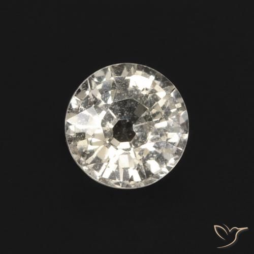 0.49ct Naturel Blanc chaud Saphir, Tour, VVS-VS