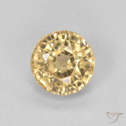 0.67ct Naturel Doré Saphir, Tour, VVS-VS