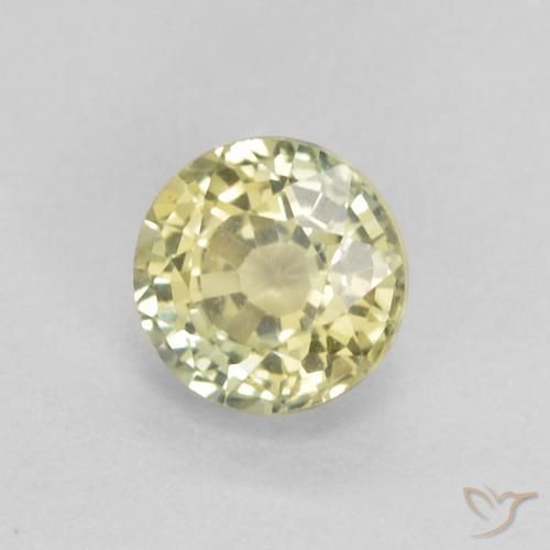 Saphir Medium Light-Yellow naturelle Tour, 0.46 ct, VVS