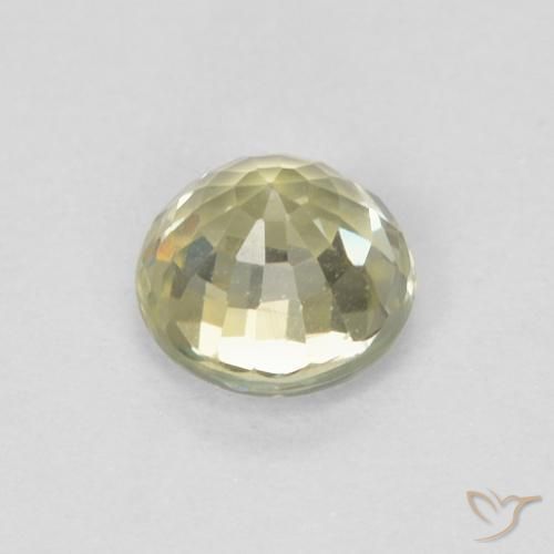 Saphir Medium Light-Yellow naturelle Tour, 0.46 ct, VVS
