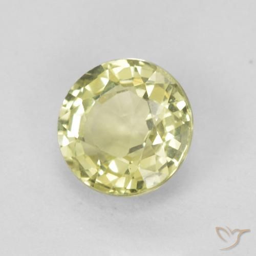 Saphir Jaune moyen naturelle Tour, 0.50 ct, VVS