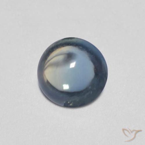 0.44ct Naturel Bleu marine Saphir, Tour, Transparent