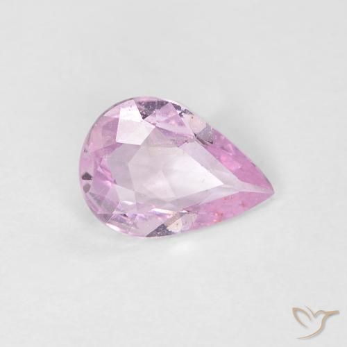 Saphir Pourpre moyen naturelle En forme de poire, 0.52 ct, VVS-VS