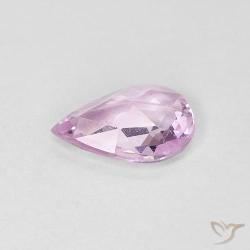 Saphir Pourpre moyen naturelle En forme de poire, 0.52 ct, VVS-VS