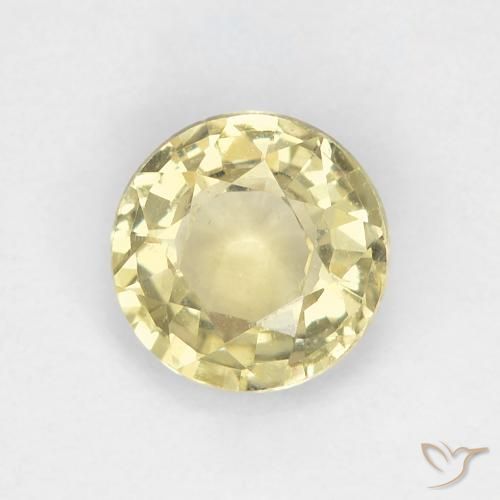 0.82ct Naturel Jaune clair Saphir, Tour, VS
