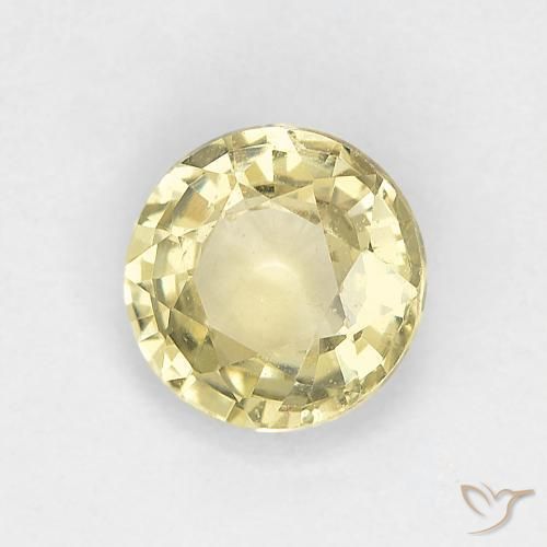 Saphir Jaune clair naturelle Tour, 0.82 ct, VS