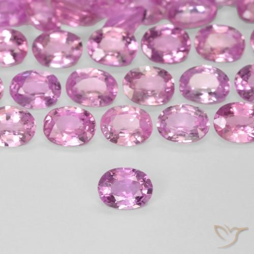 0.21ct Naturel Rose vif Saphir, ovale, VVS-VS