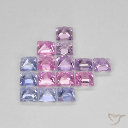 Shop natural 1.41ct Multicolore Saphir gems, Carré, from Tanzanie at GemSelect. In stock, global shipping!