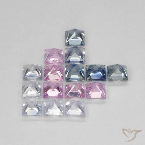 Shop natural 1.47ct Multicolore Saphir gems, Carré, from Tanzanie at GemSelect. In stock, global shipping!