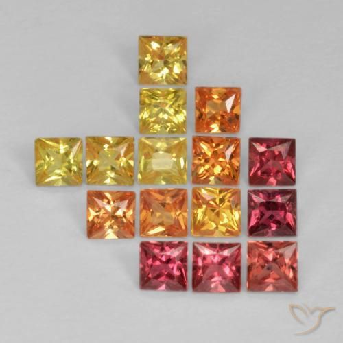 Shop natural 1.47ct Multicolore Saphir gems, Carré, from Tanzanie at GemSelect. In stock, global shipping!