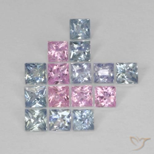 Shop natural 1.42ct Multicolore Saphir gems, Carré, from Tanzanie at GemSelect. In stock, global shipping!