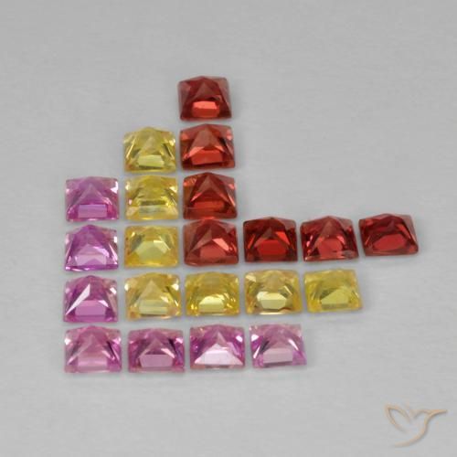 Shop natural 2.25ct Multicolore Saphir gems, Carré, from Tanzanie at GemSelect. In stock, global shipping!
