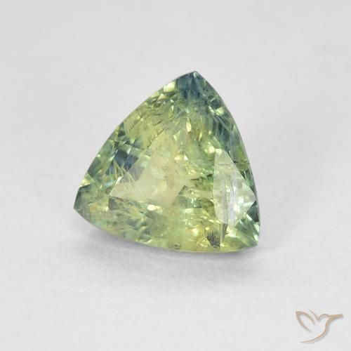 Saphir Multicolore naturelle Trillion, 1.04 ct, VS-SI