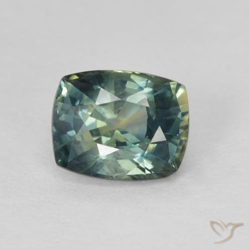 0.82ct Naturel Multicolore Saphir, Coussin, VVS-VS
