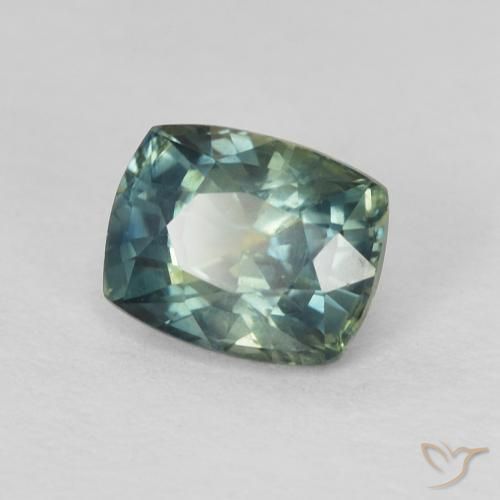Saphir Multicolore naturelle Coussin, 0.82 ct, VVS-VS
