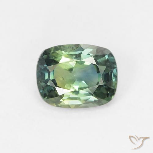 0.63ct Naturel Multicolore Saphir, Coussin, VS, Photo A
