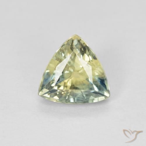 0.92ct Naturel Multicolore Saphir, Trillion, VS