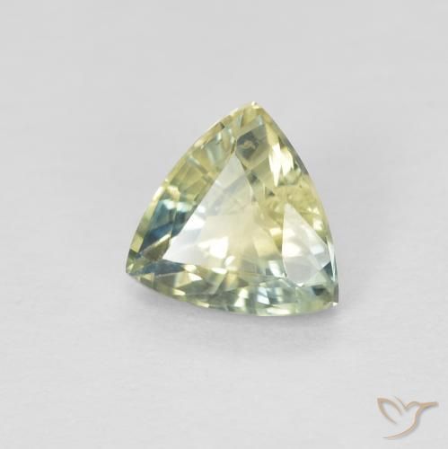 Saphir Multicolore naturelle Trillion, 0.92 ct, VS