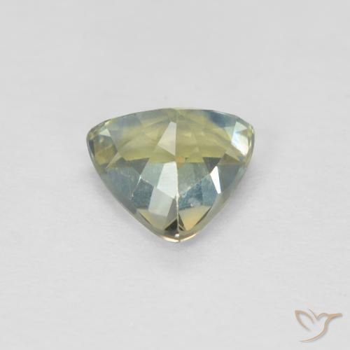 Saphir Multicolore naturelle Trillion, 0.92 ct, VS
