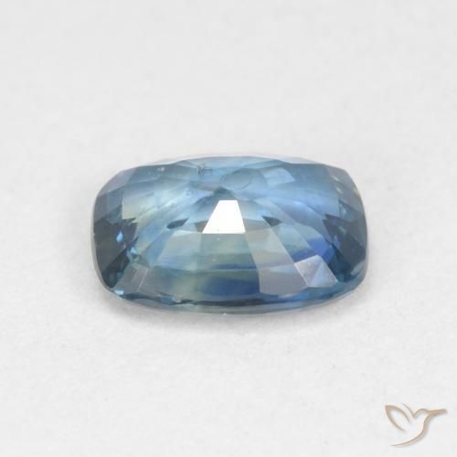Saphir Bleu marine naturelle Coussin, 0.84 ct, VS