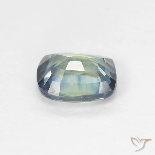 Saphir Multicolore naturelle Coussin, 0.95 ct, VVS-VS