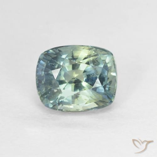 1.27ct Naturel Multicolore Saphir, Coussin, VVS-VS