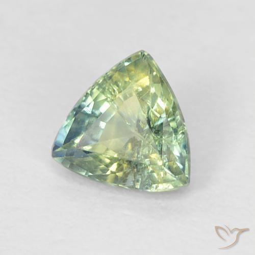 Saphir Multicolore naturelle Trillion, 0.62 ct, VS