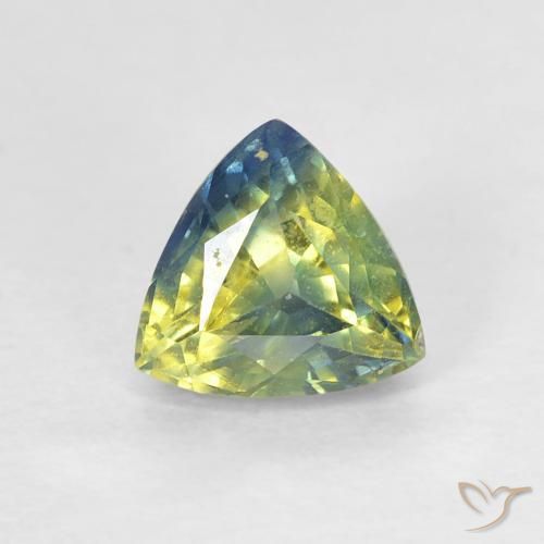 0.82ct Naturel Multicolore Saphir, Trillion, VS