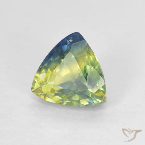Saphir Multicolore naturelle Trillion, 0.82 ct, VS