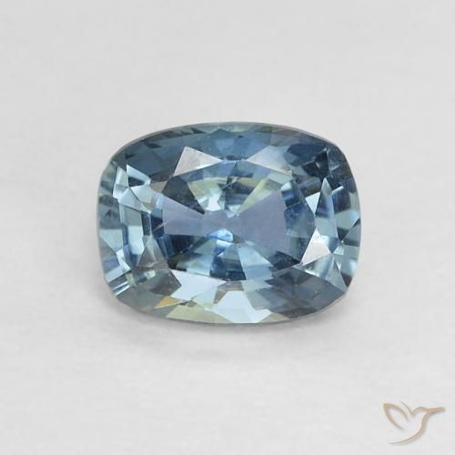 0.60ct Naturel Sarcelle Saphir, Coussin, VVS-VS
