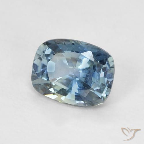 Saphir Sarcelle naturelle Coussin, 0.60 ct, VVS-VS