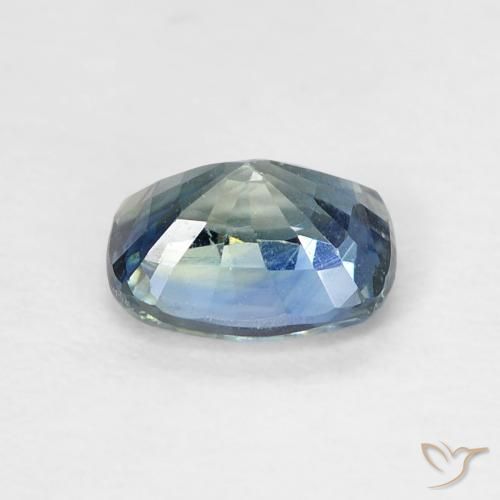 Saphir Sarcelle naturelle Coussin, 0.60 ct, VVS-VS