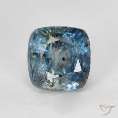 1.41ct Naturel Vert bleu Saphir, Coussin, VS-SI