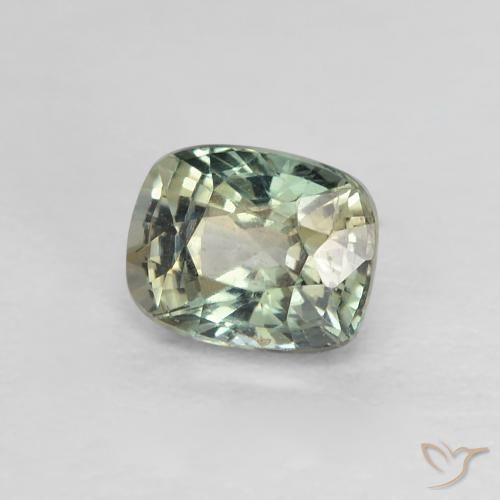 Saphir Multicolore naturelle Coussin, 0.79 ct, VVS-VS