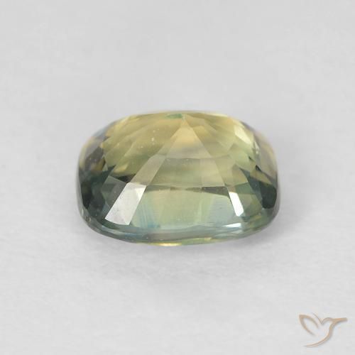 Saphir Multicolore naturelle Coussin, 1.30 ct, VVS-VS