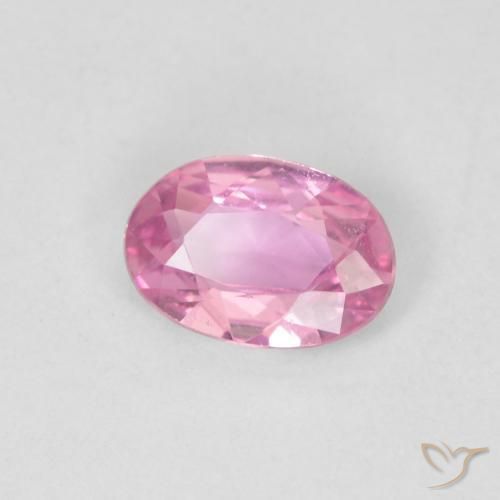 Saphir Rose naturelle ovale, 0.45 ct, VVS