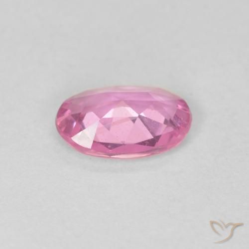 Saphir Rose naturelle ovale, 0.45 ct, VVS