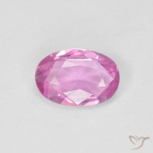 0.47ct Naturel Rose Pourpre Saphir, ovale, VVS