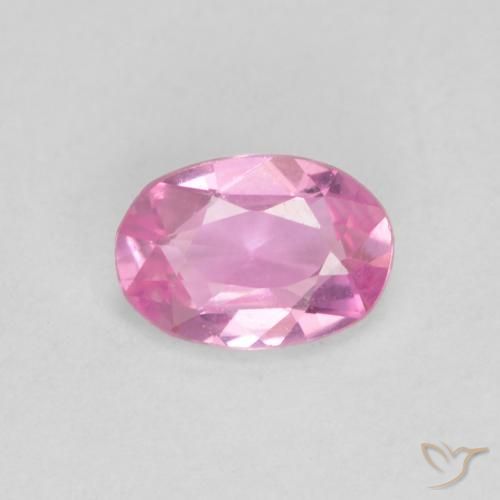 0.48ct Naturel Rose vif Saphir, ovale, VVS