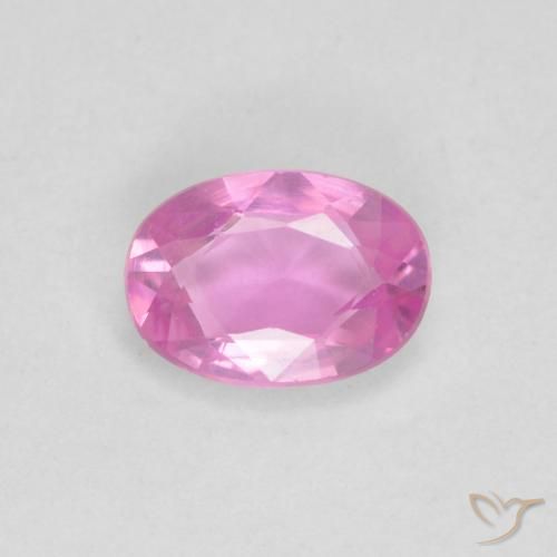 0.52ct Naturel Rose vif Saphir, ovale, VVS