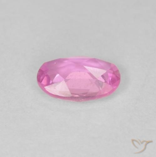 Saphir Rose naturelle ovale, 0.46 ct, VVS